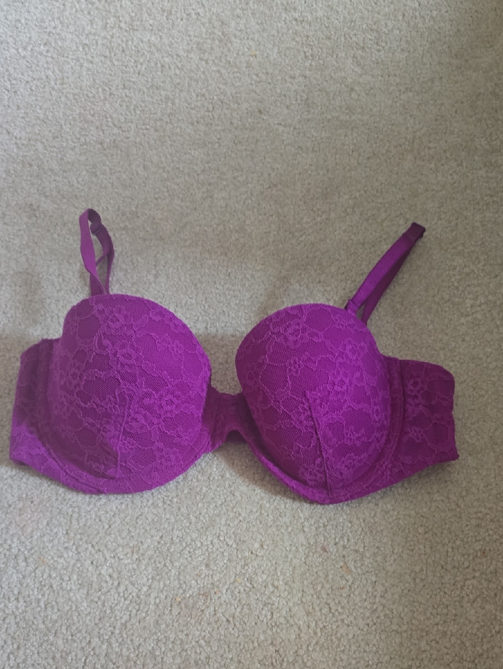 Victoria's Secret Purple Lace Multi-way Push-Up Bra